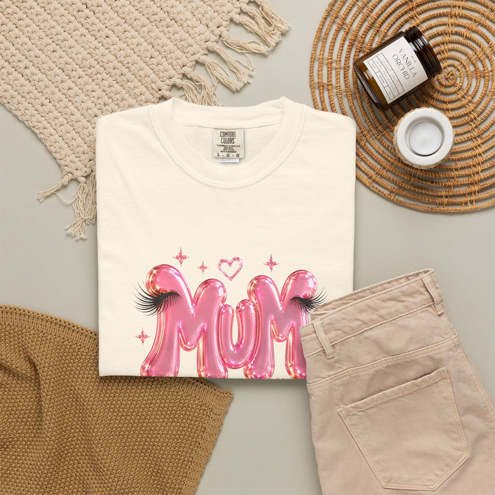 MUM Pink Balloon Eyelashes T-Shirt