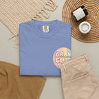 T-Shirt — "Gran Club" Retro Floral Badge Tee
