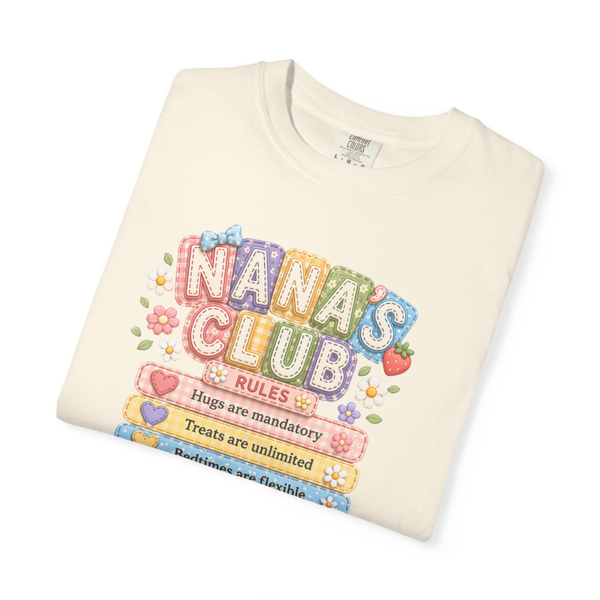 Nana's Club T-Shirt — Cute Floral Grandma Rules Tee