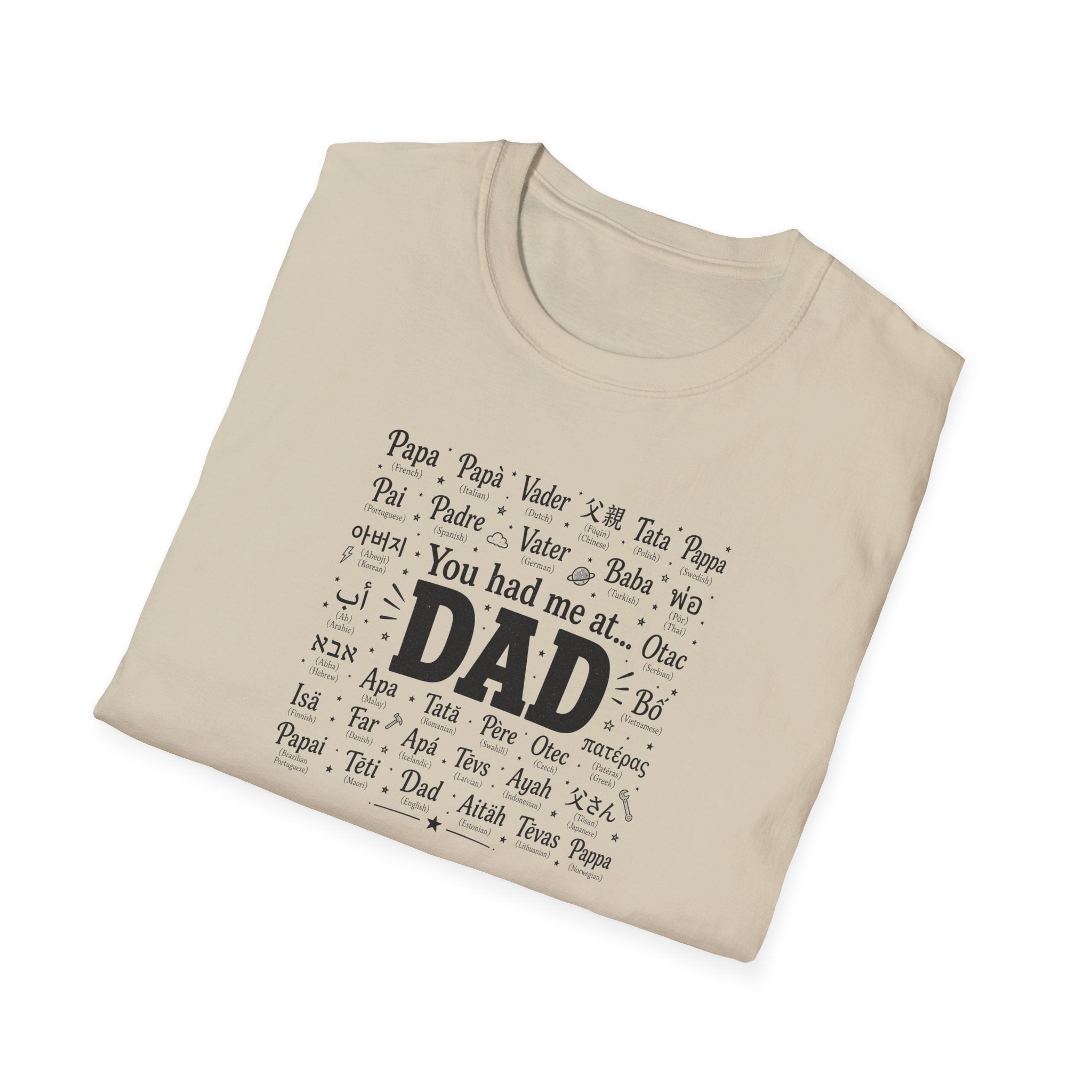 Dad Word Cloud T-Shirt — "You Had Me at Dad" Father's Day Gift