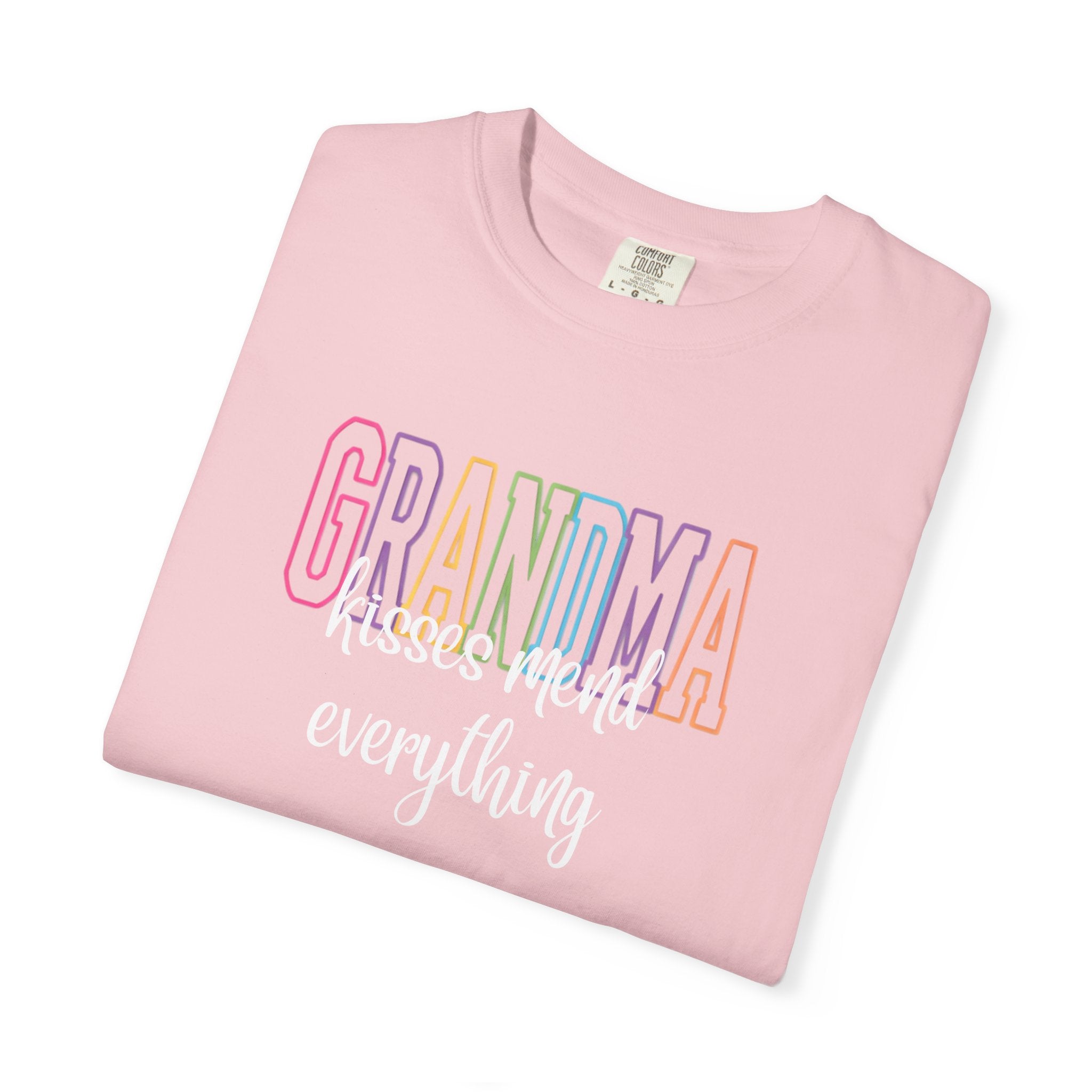Grandma Kisses Mend Everything T-Shirt — Soft Pastel Mother's Day Gift