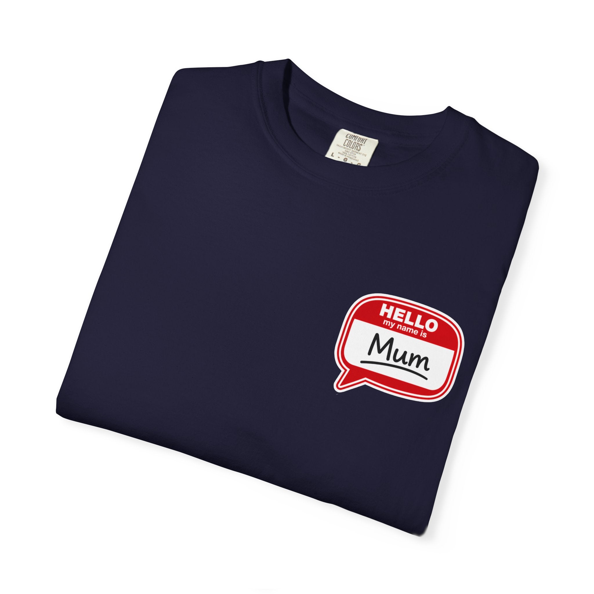 Hello Mum Speech Bubble T-Shirt — Cute Retro Mom Graphic Tee