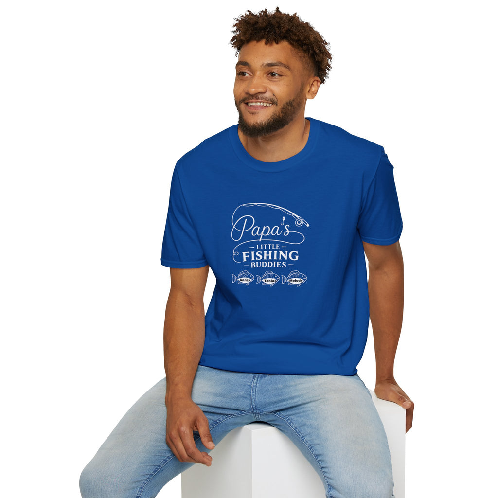 Papa's Little Fishing Buddies T-Shirt — Fathers Day Fishing Tee