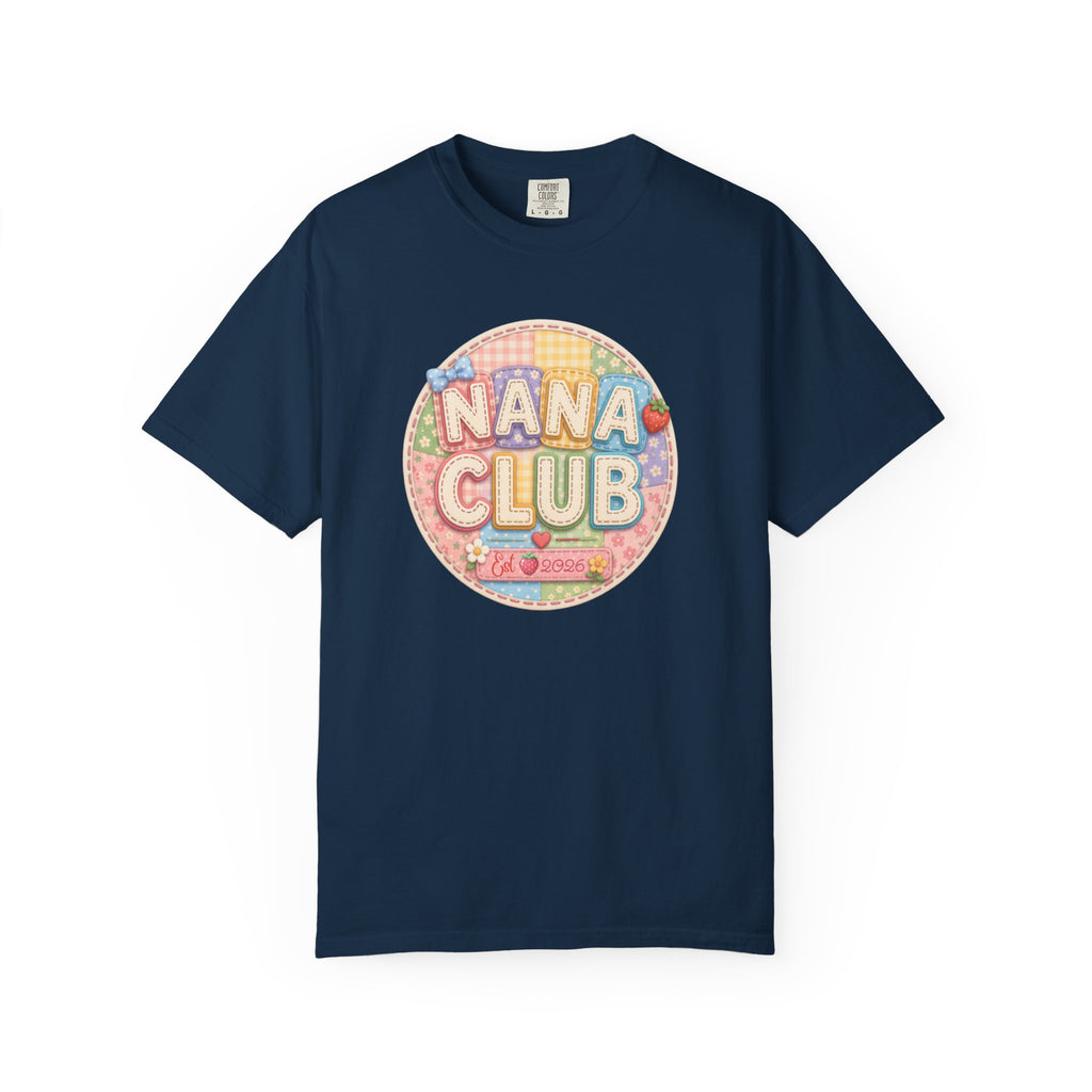 Nana Club T-Shirt — Retro Pastel Grandma Gift Tee