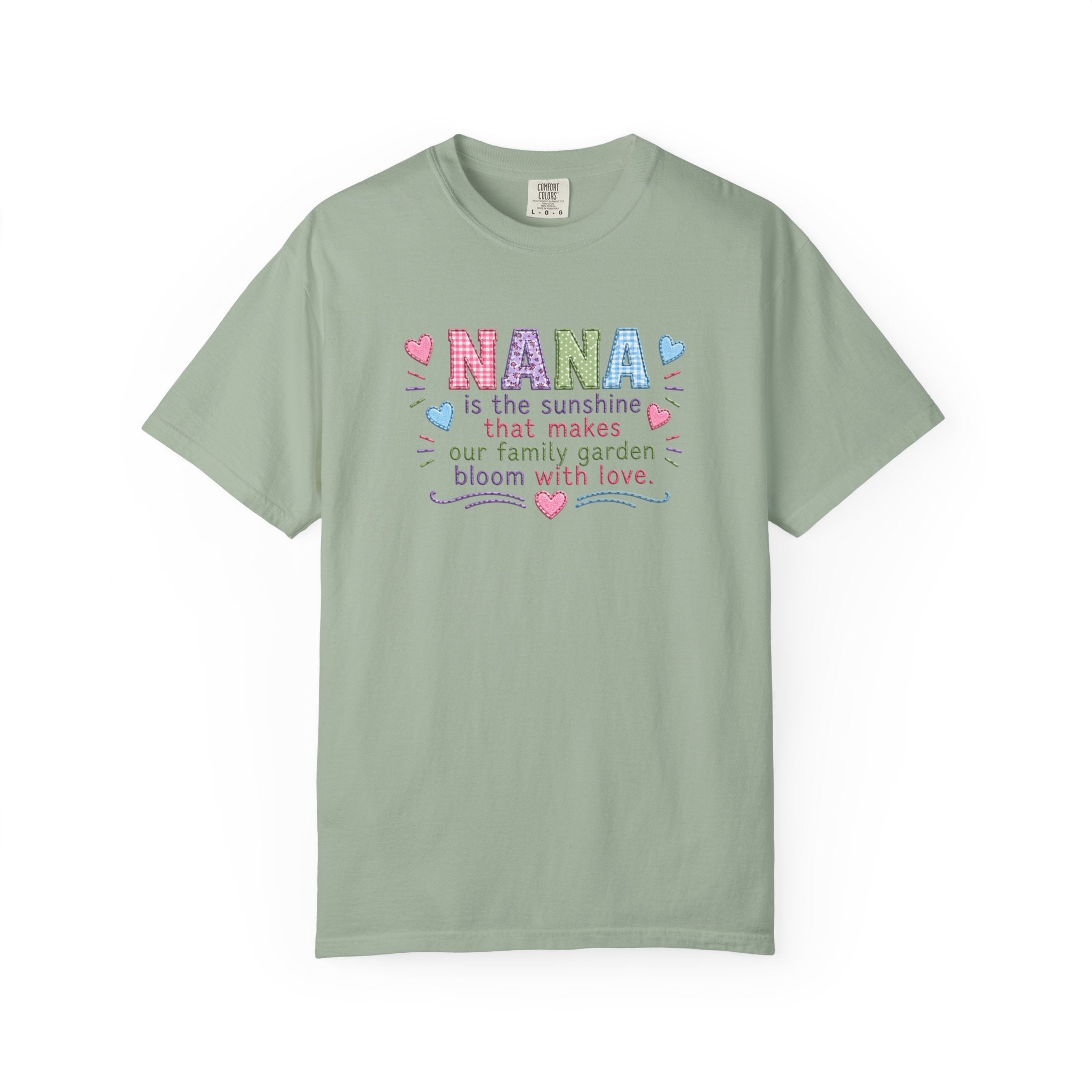 Nana Sunshine Floral T-Shirt — “NANA is the sunshine that makes our family garden bloom with love”