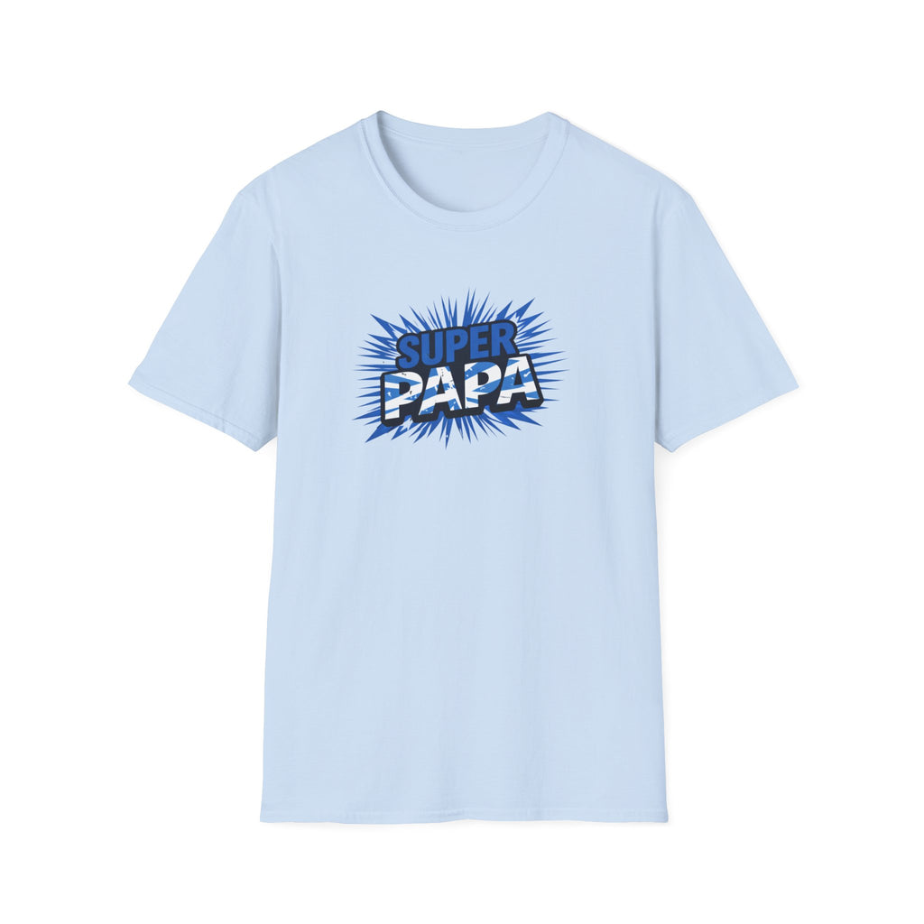 Super Papa Scotland Flag/Scottish themed T-Shirt – Comic Style Father’s Day Gift