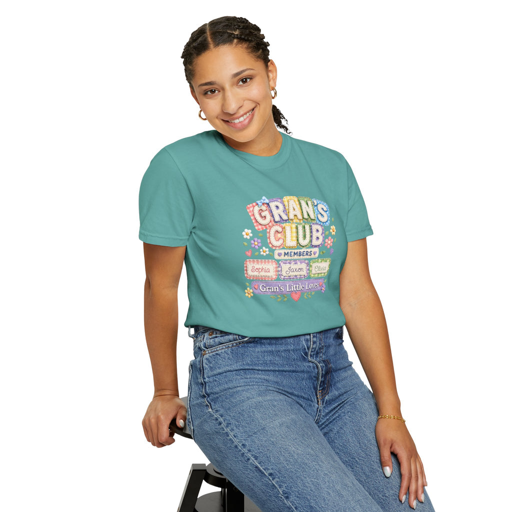 Grans Club T-Shirt – Personalized ‘Grans Club’ Family Names Tee