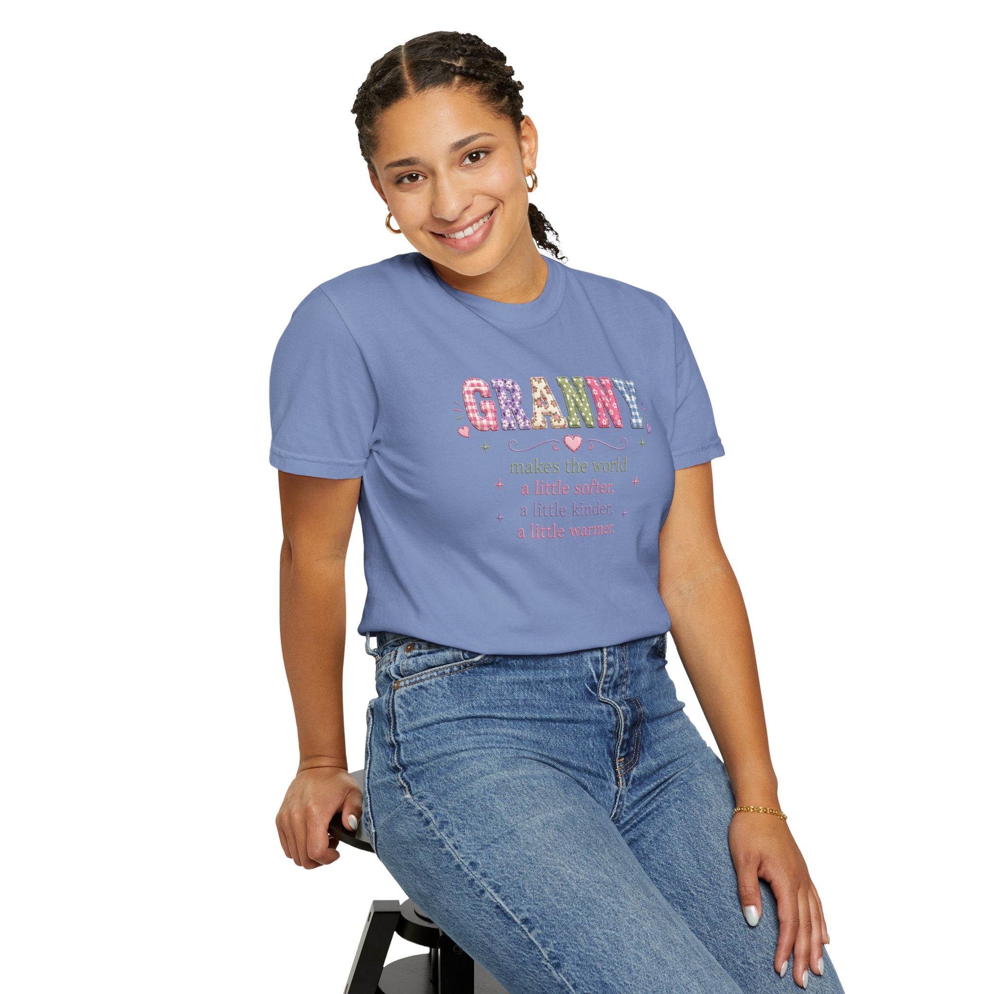 Granny Floral Graphic T-Shirt — "Granny makes the world a little softer, a little kinder, a little warmer"