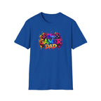 Gamer Dad Colourful Controller Design T-Shirt