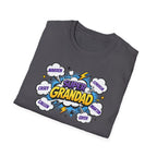 Super Grandad Comic-Style T‑Shirt — "Super Grandad" Graphic Tee, Father's Day & Grandparents Gift