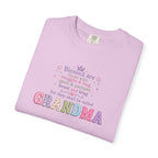 Grandma Floral Scripture T-Shirt — Blessed Are Those Who Are Pure in Heart