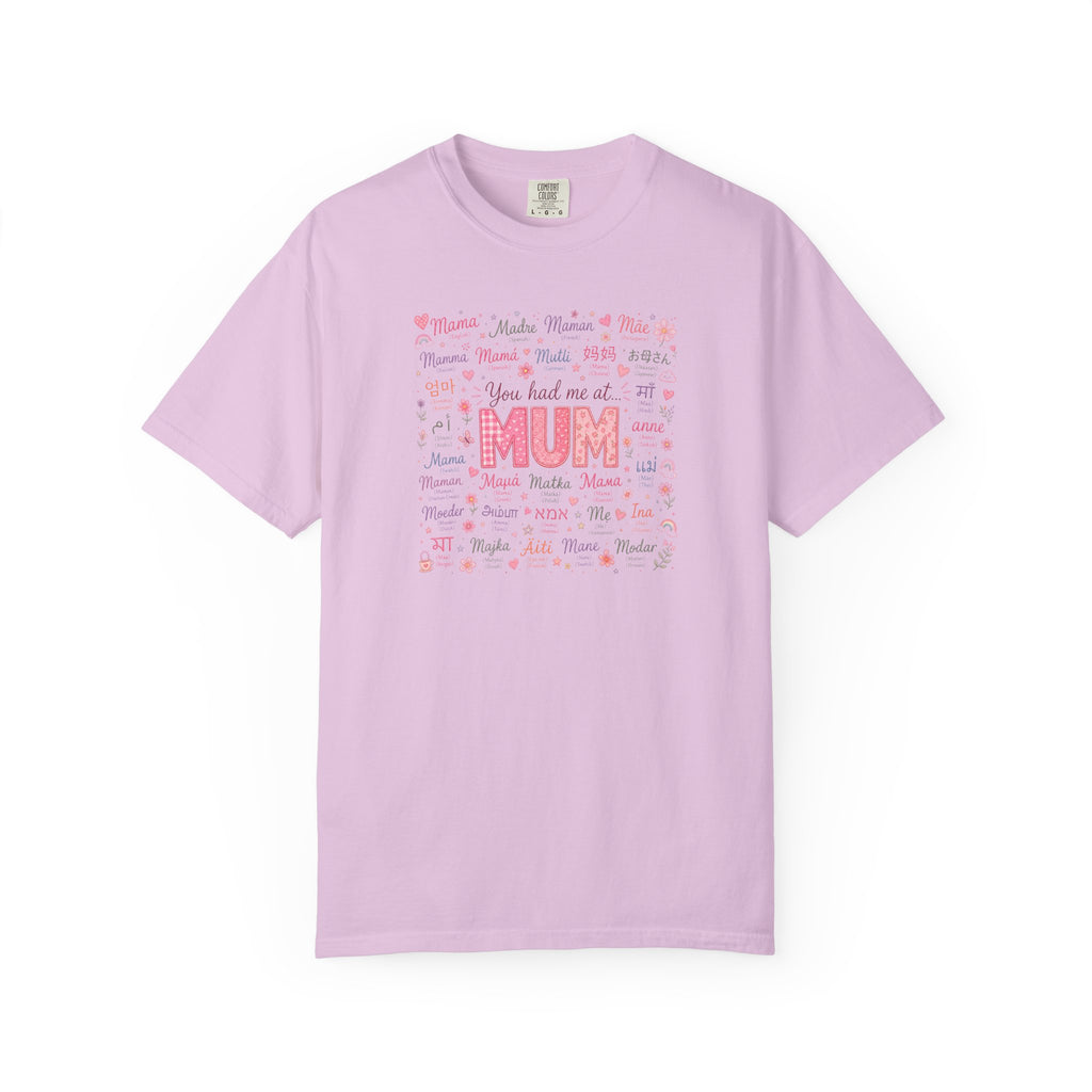 Mum Heartbeat T-Shirt — 'You Had Me at MUM' Floral Mother's Day Tee