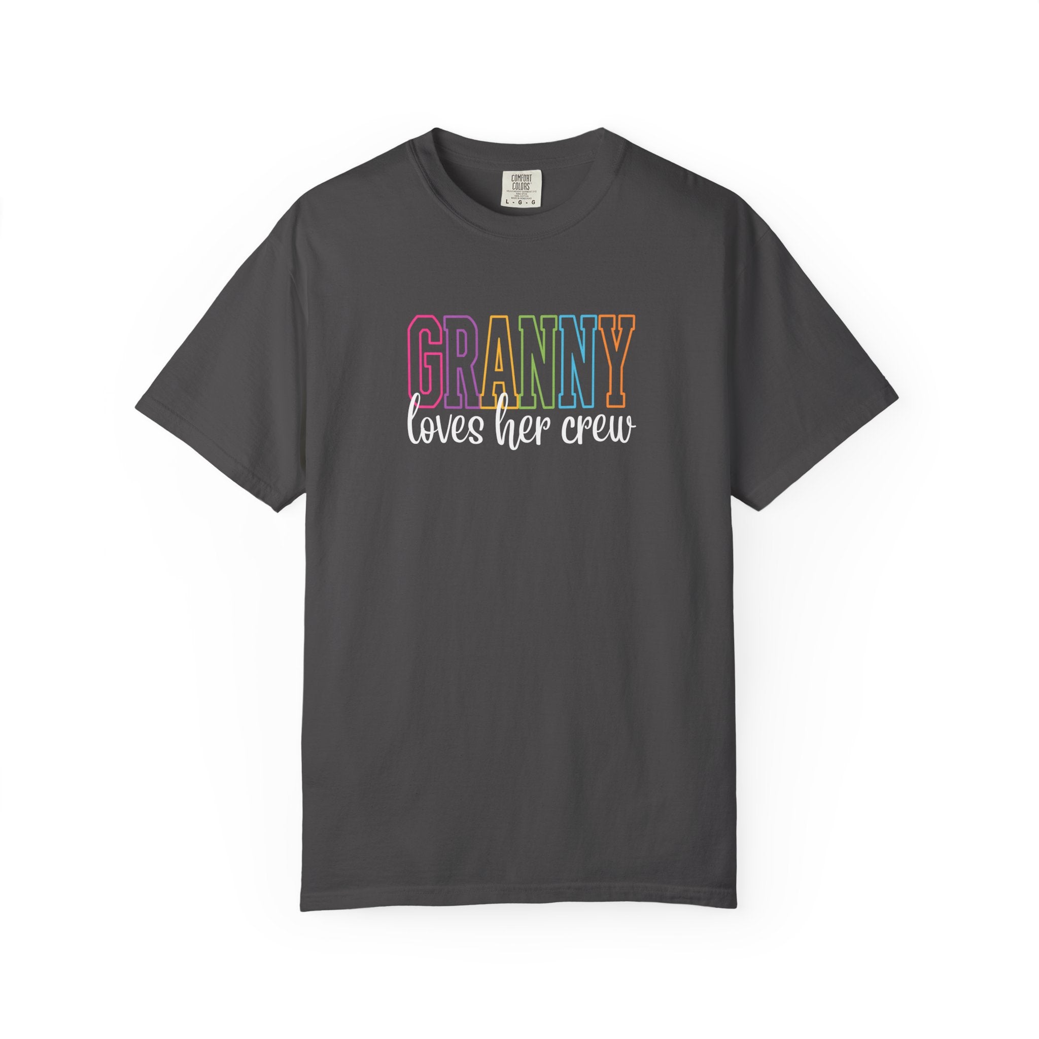 Grandma Loves Her Crew T‑Shirt — Pastel Family Grandma Tee