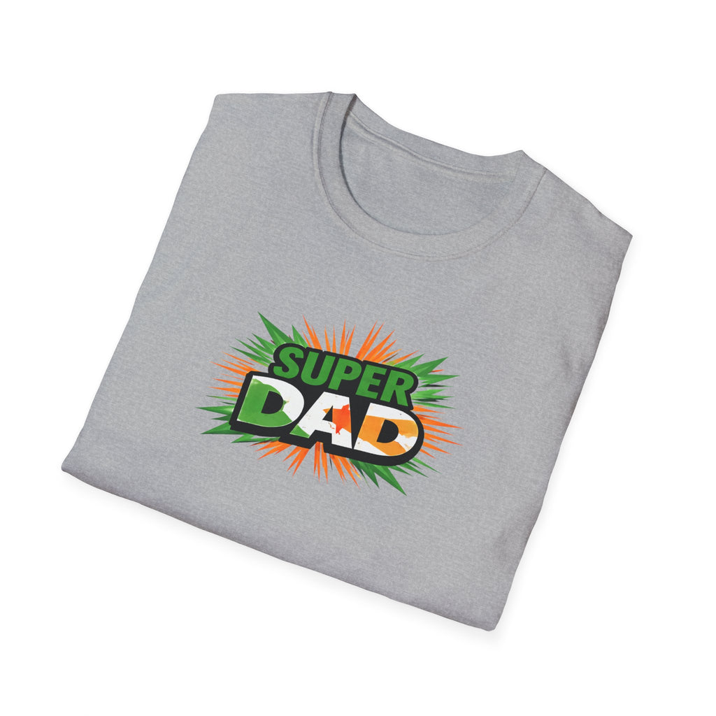 Super Dad T-Shirt — Ireland Flag themed Retro Comic Father’s Day Tee