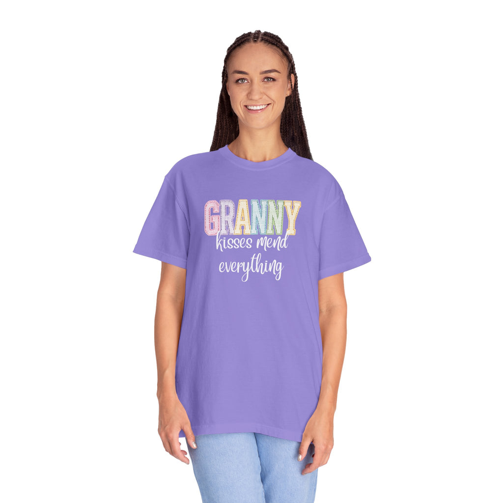 Granny Kisses Mend Everything T-Shirt — Pastel Grandma Gift