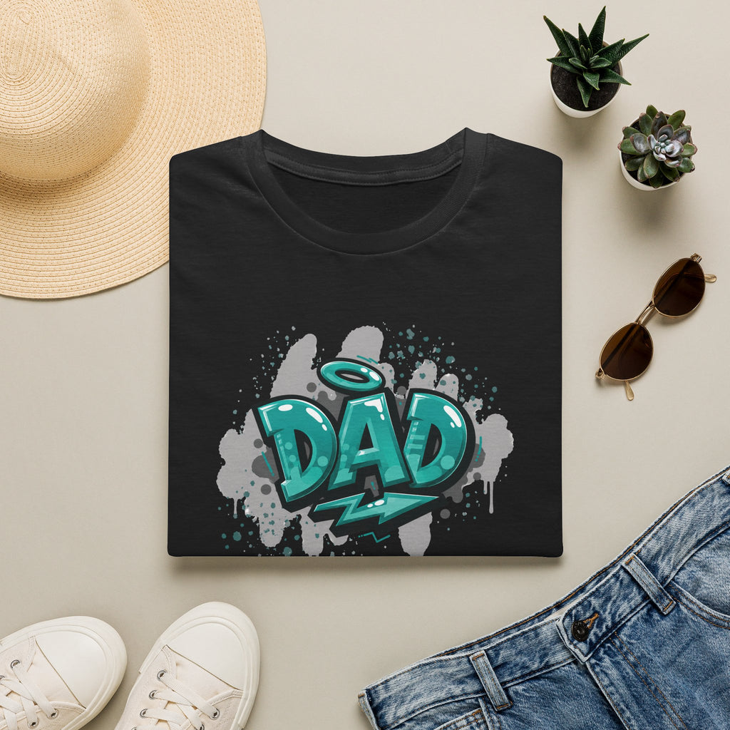 Graffiti 'DAD' Teal T-Shirt