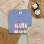 Nana Family Name T-Shirt — "This Nana Belongs To" Floral Grandma Gift