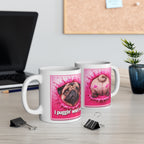 Pug Mug – "I Puggin' Woof You!" Personalized Pet Coffee Cup