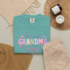 Grandma T-Shirt - "Becoming a Grandma Means My Heart Grows Bigger" - Cute Pastel New Grandma Gift