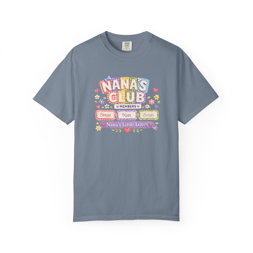 Nana's Club T-Shirt — 'Nana's Little Loves' Cute Floral Grandma Tee
