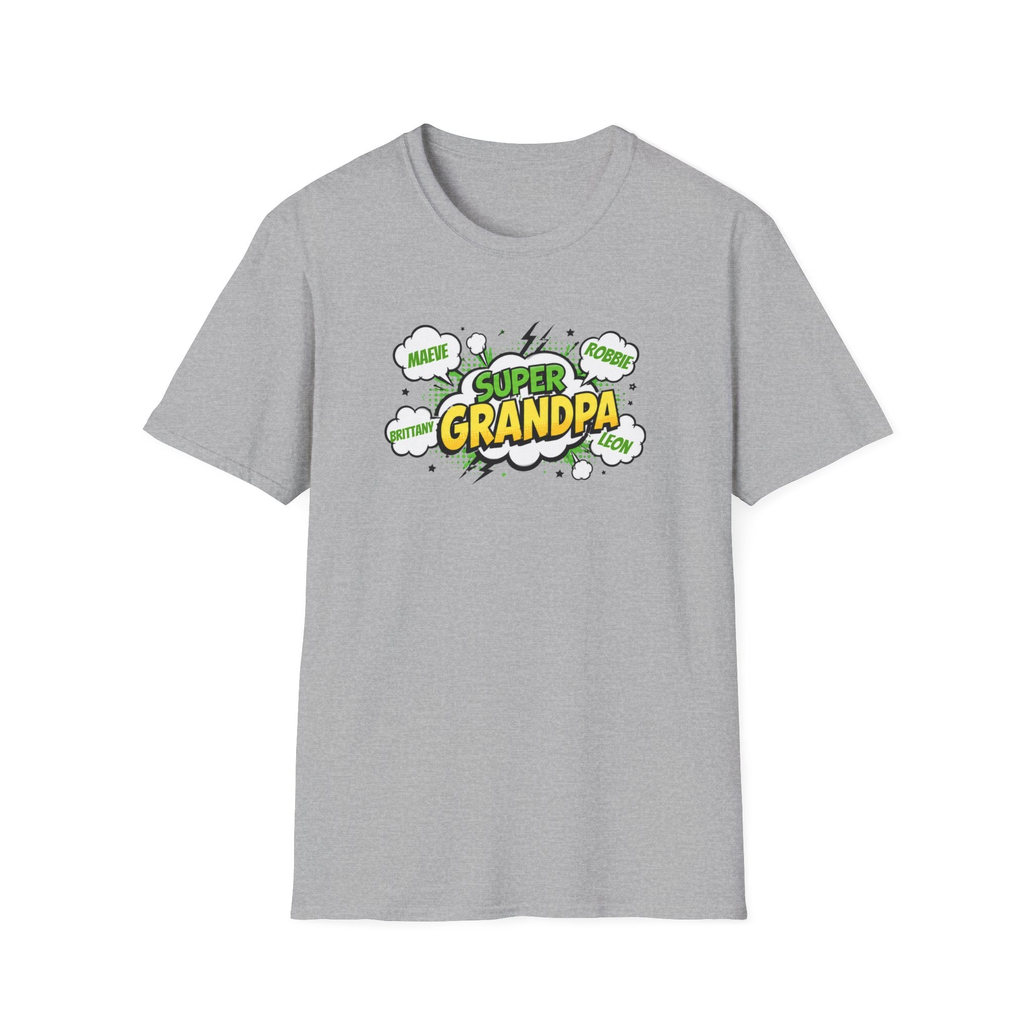 Super Grandpa T-Shirt – Comic Book Style Grandfather Gift
