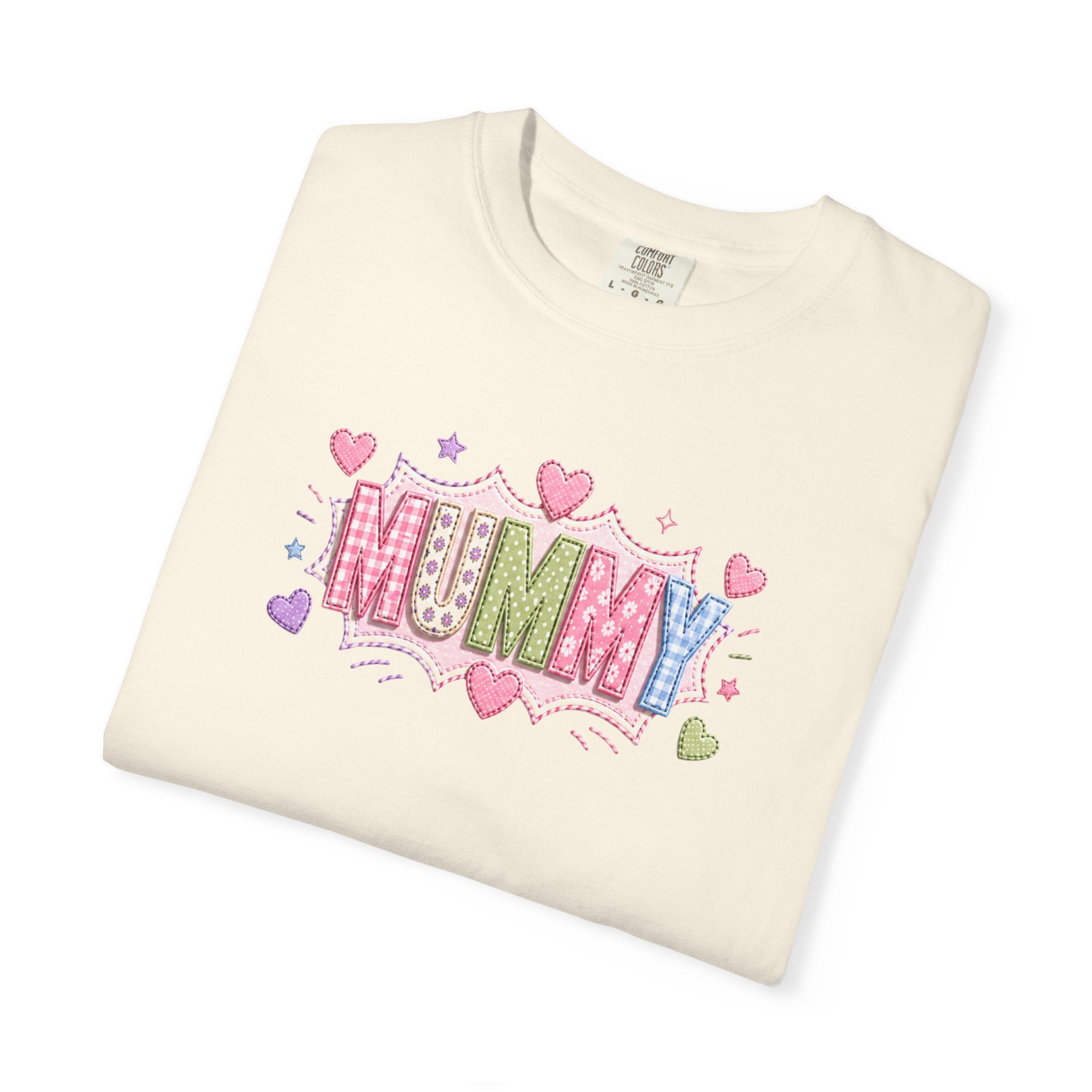 Mummy Heart Graphic T-Shirt — Cute Pastel ‘MUMMY’ Design, Mother’s Day Gift