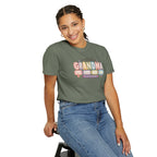 Grandma T-Shirt - My Favorite People Call Me Grandma (Cute Floral Retro Design)