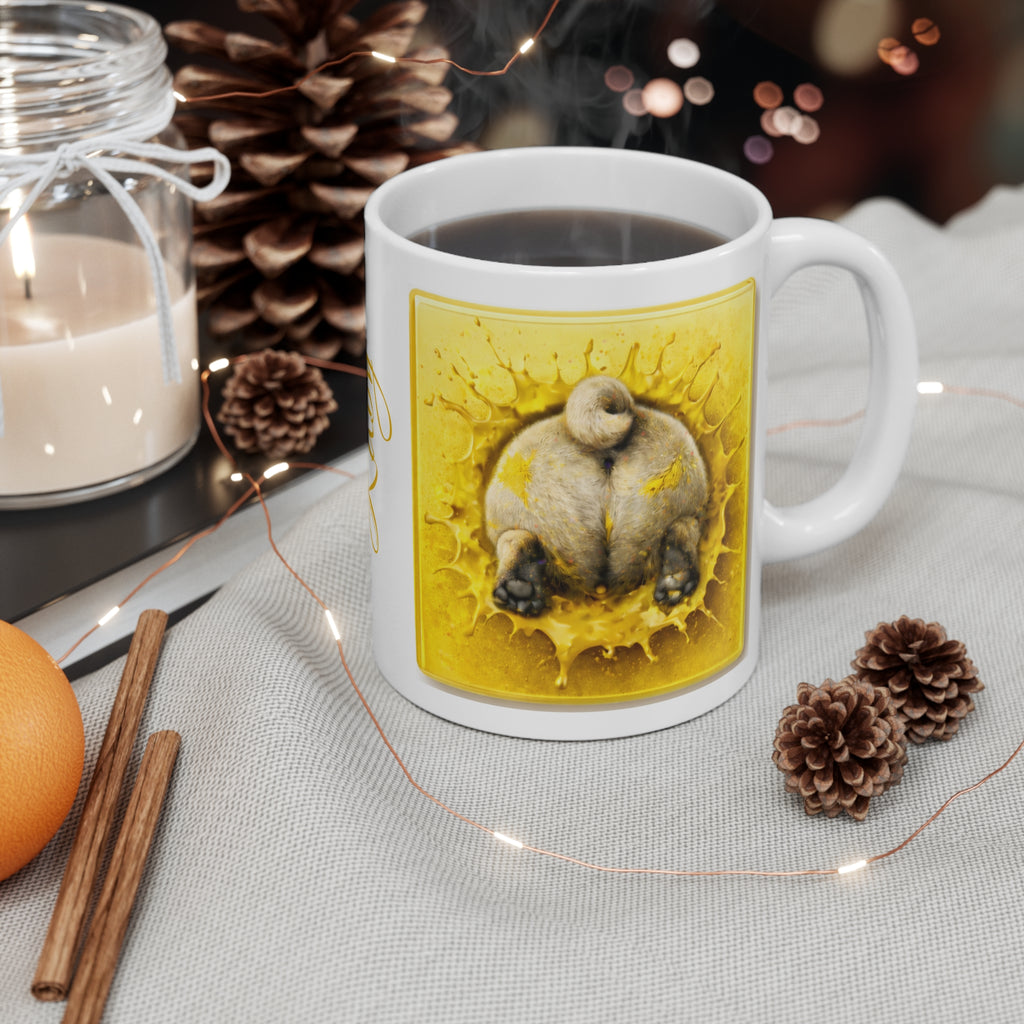 Pug Mug - "I Puggin' Love You" Cute Pug Coffee Cup (Personalizable Name)