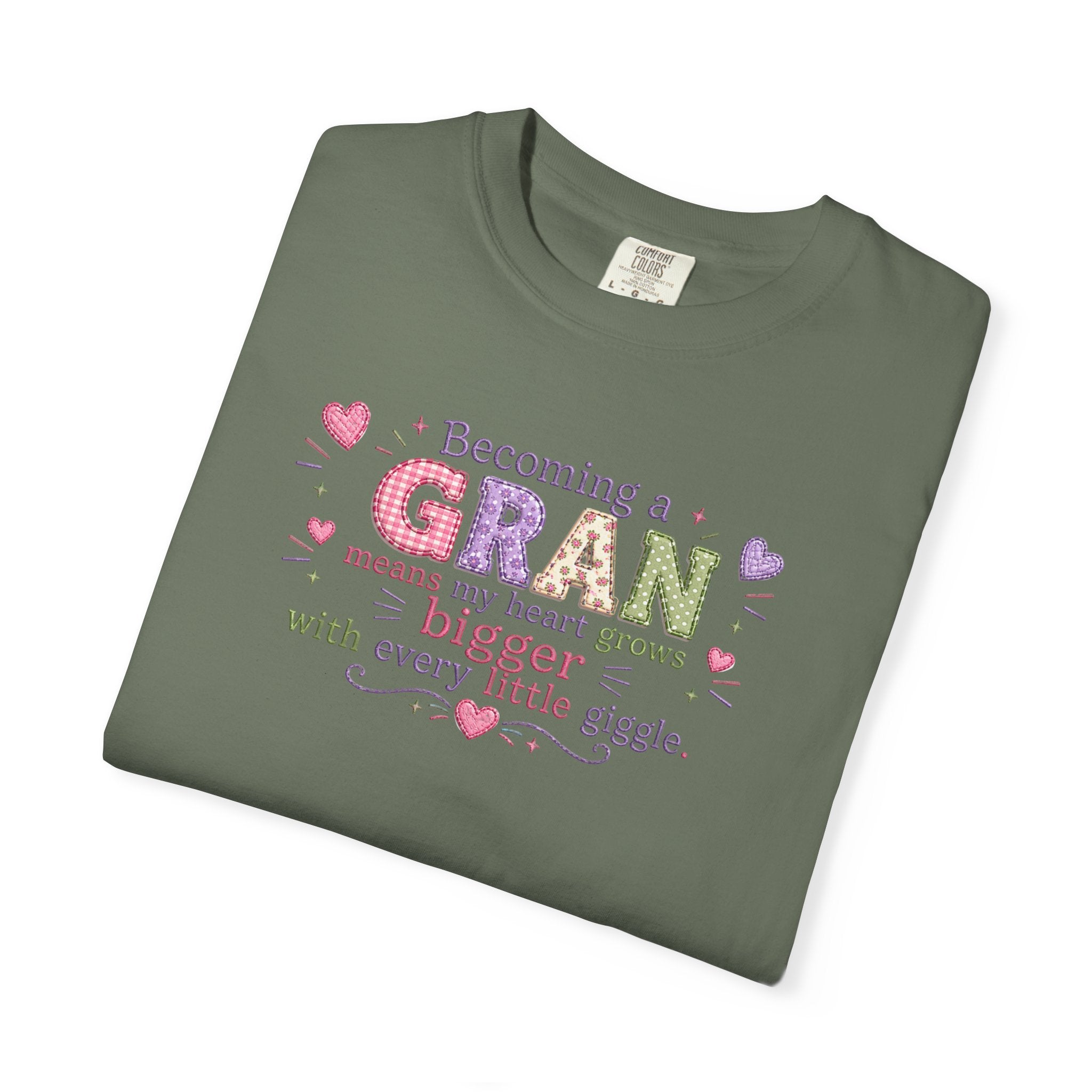 Heartfelt Gran T-Shirt - Becoming a Gran Means My Heart Grows Bigger