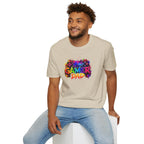 Gamer Dad Colourful Controller Design T-Shirt