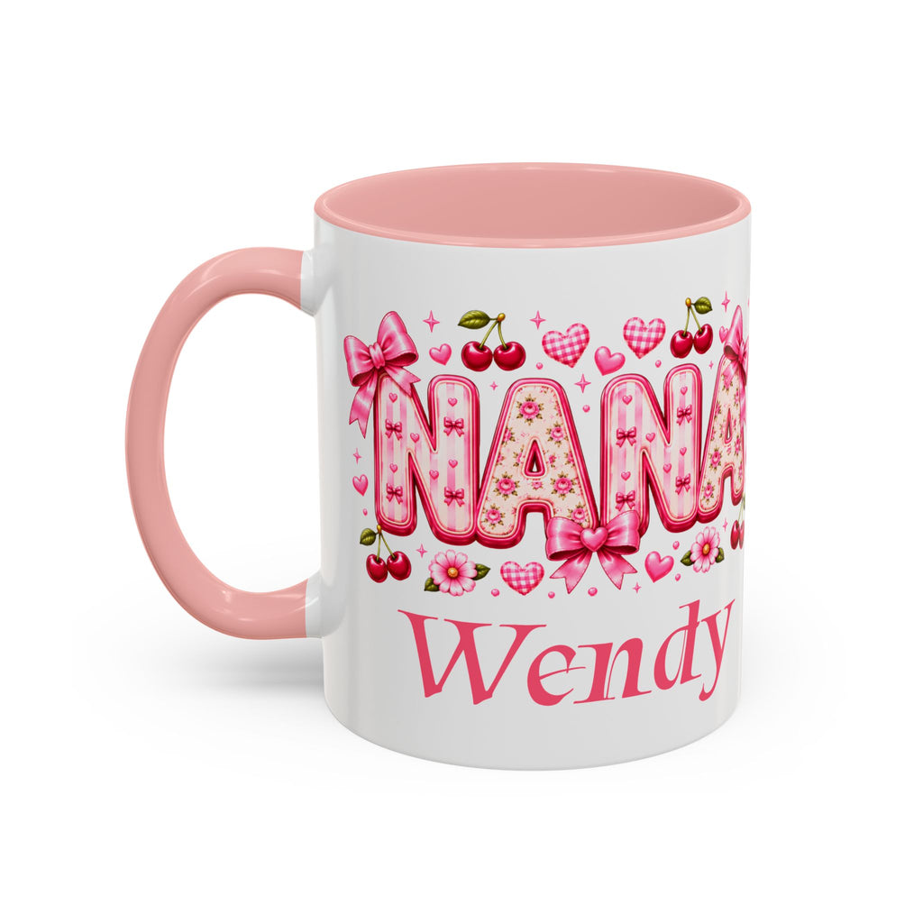 "NANA" Floral Blossom Mug — Personalise