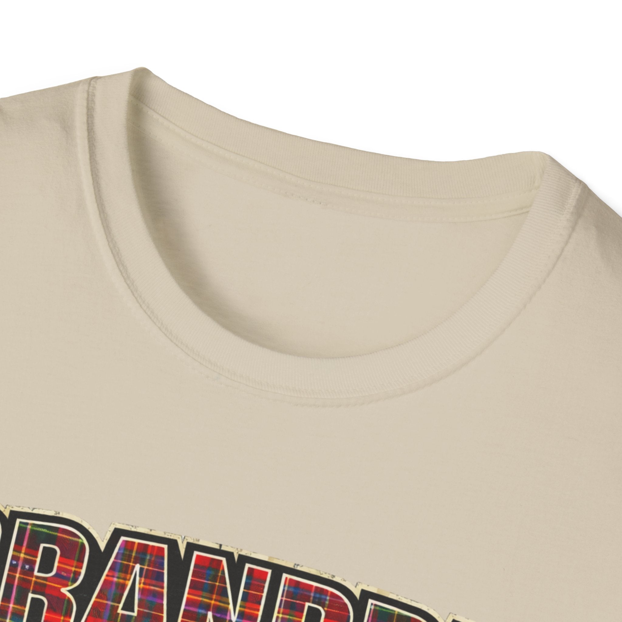 Grandpa EST. 2026 T-Shirt — New Grandpa Plaid Announcement Tee