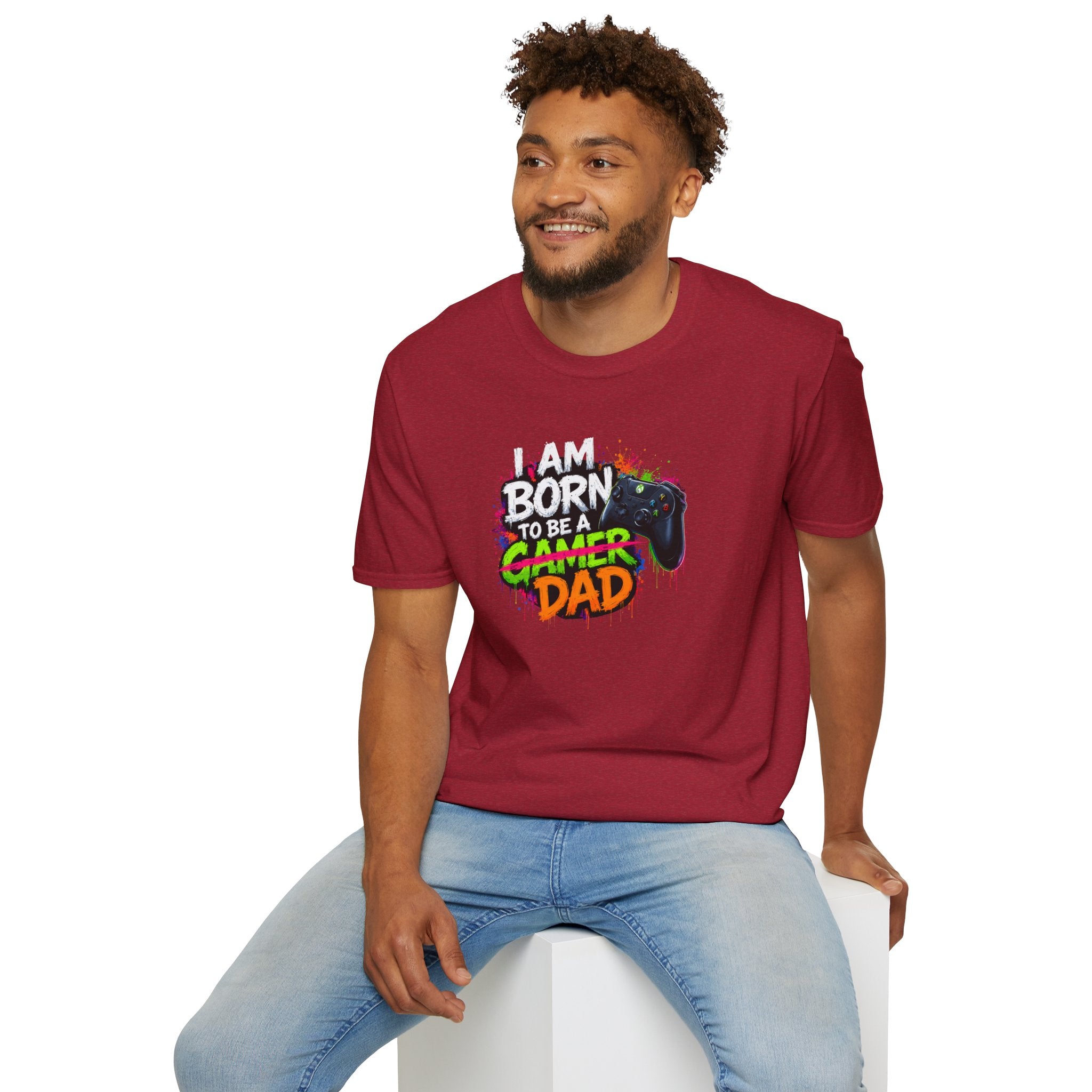 "I Am Born To Be A Gamer Dad" T‑Shirt