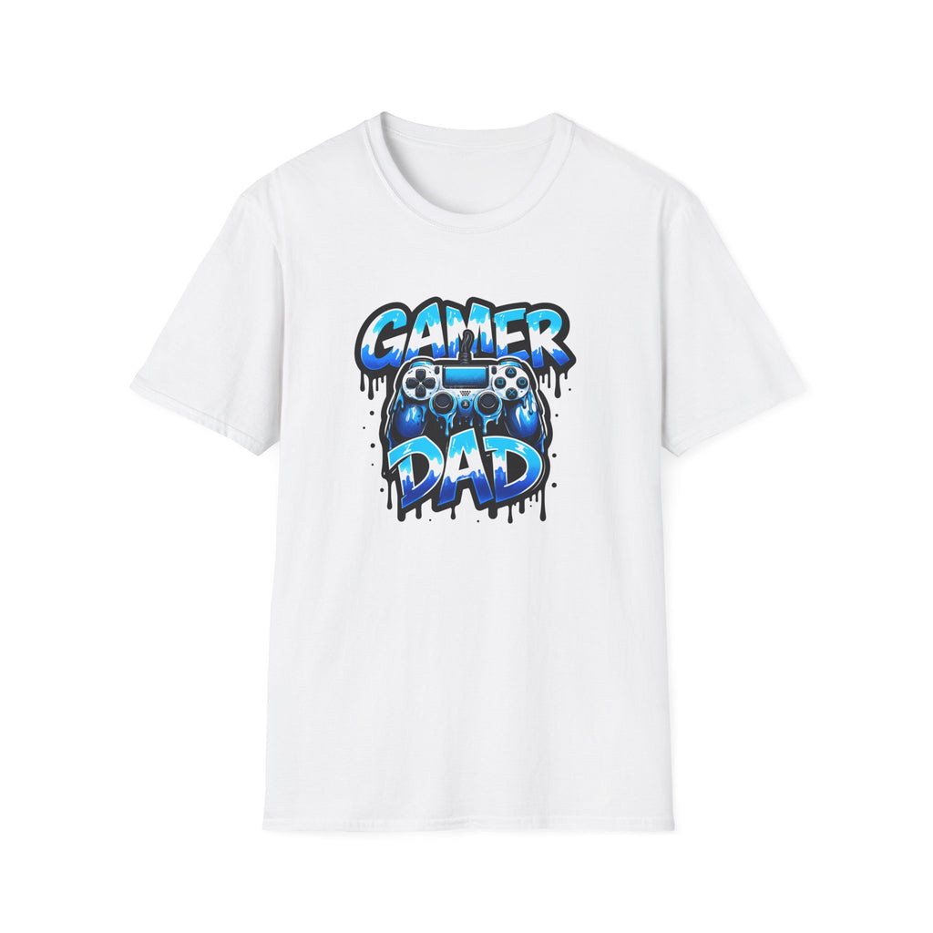 Gamer Dad T-Shirt — Blue Controller T-shirt