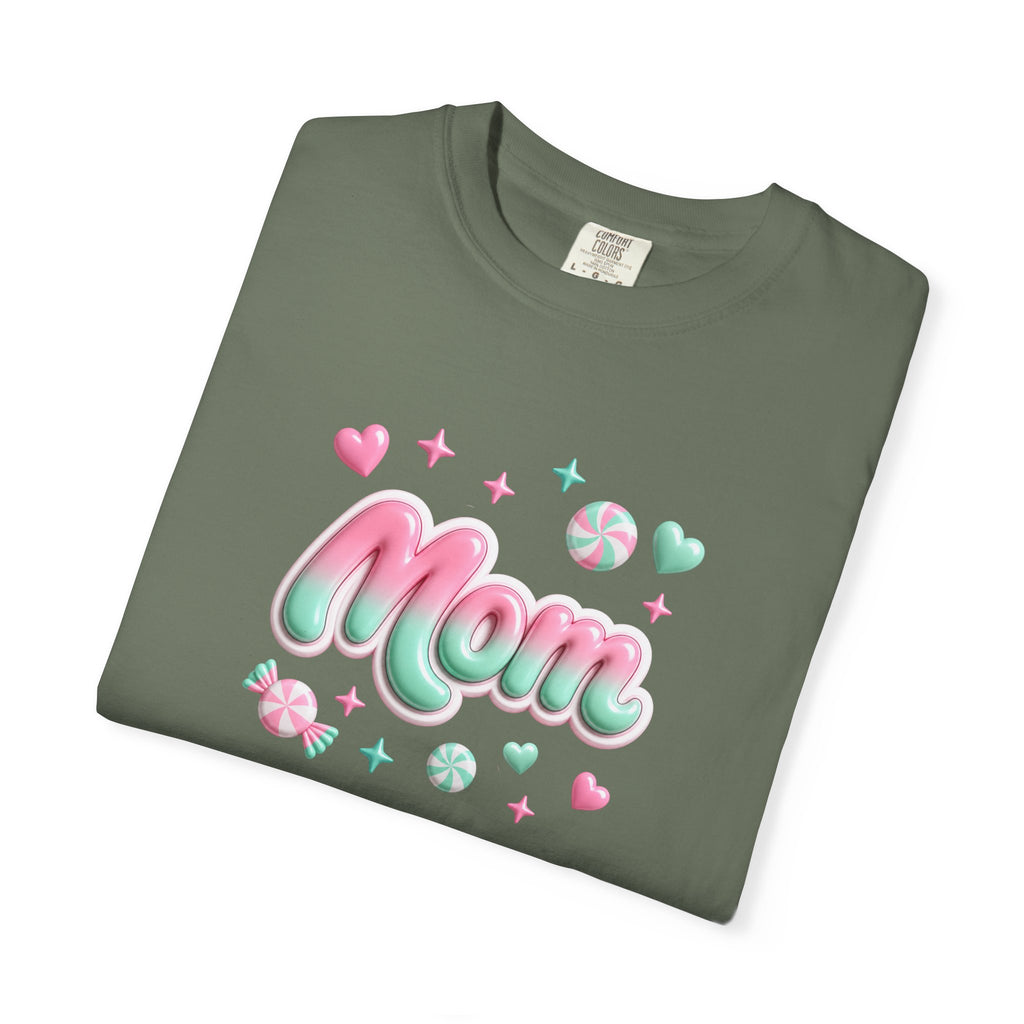 Mom Pastel Candy Script T-Shirt