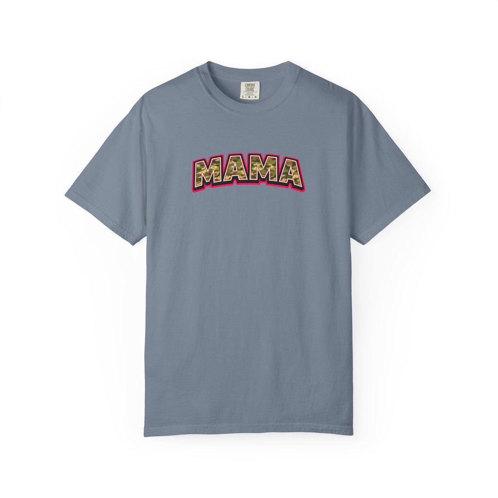 Mama Camo Retro T-Shirt — Vintage Lettering Mother's Day Tee
