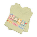 Nana Baby Blocks Tee — Personalized Grandmother Name Shirt