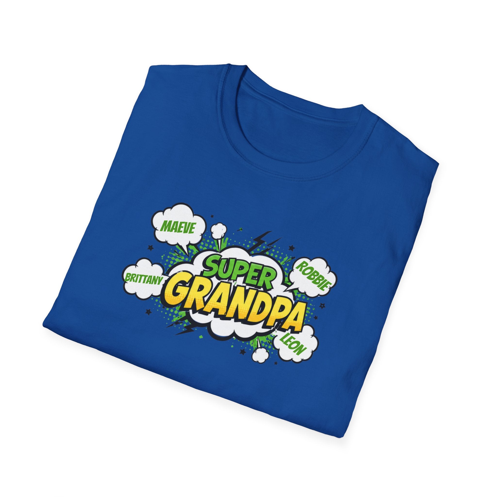 Super Grandpa T-Shirt – Comic Book Style Grandfather Gift