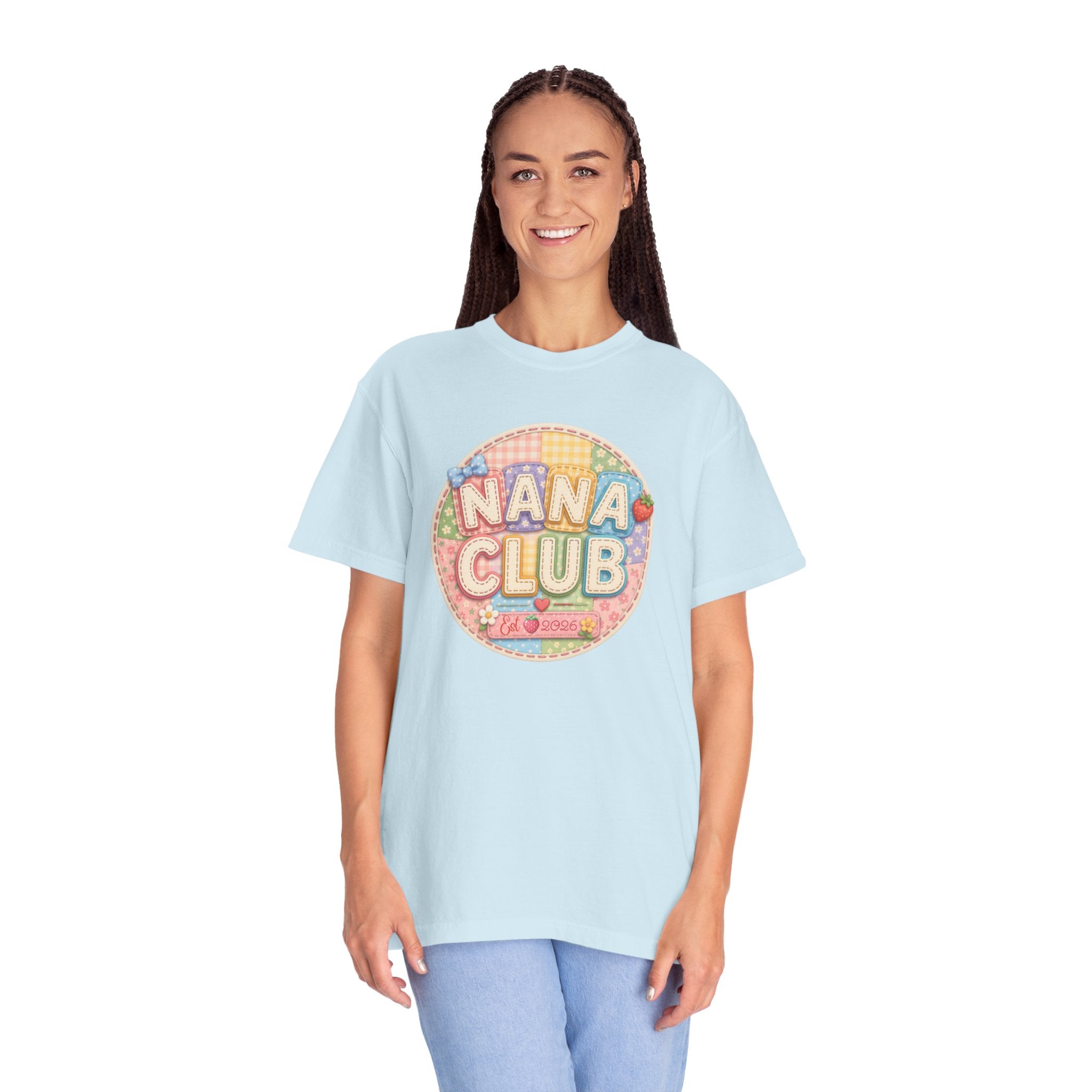 Nana Club T-Shirt — Retro Pastel Grandma Gift Tee
