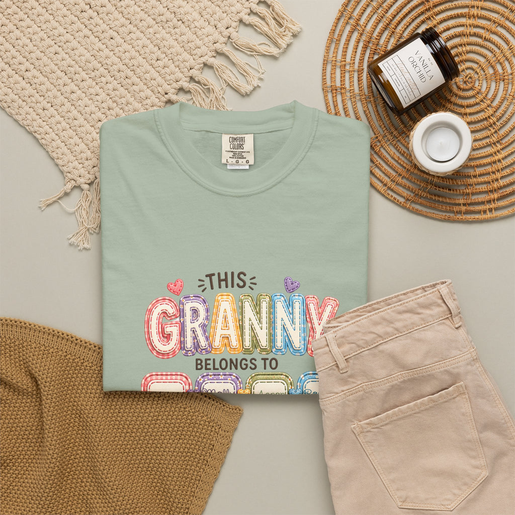 Granny Belongs To Grandkids T-Shirt — Cute Floral Grandma Gift