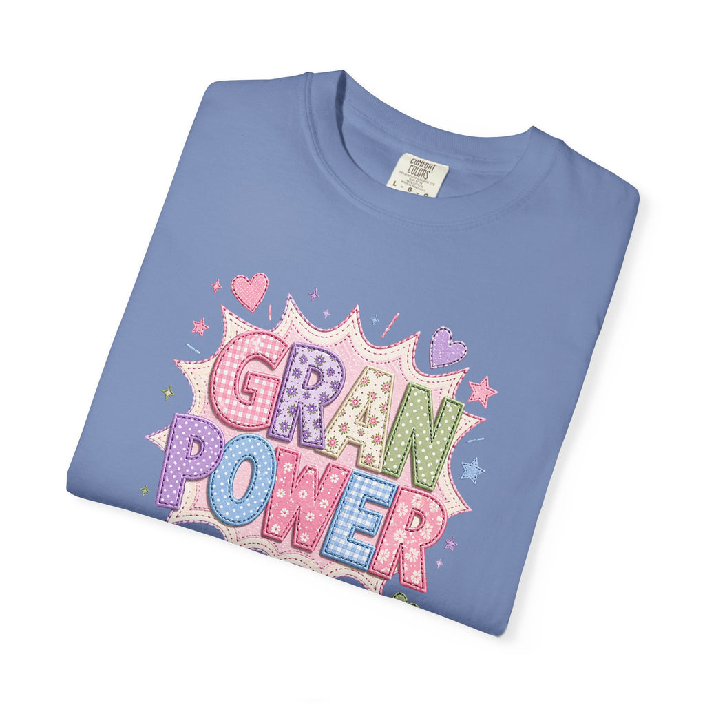 Gran Power T-Shirt — Cute Pastel 'Gran Power' Graphic Tee for Grandparents, Mother's Day Gift