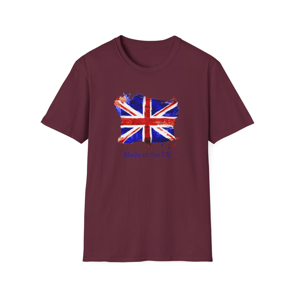 British Flag Watercolor T-Shirt – "Made in the UK" Pride Tee