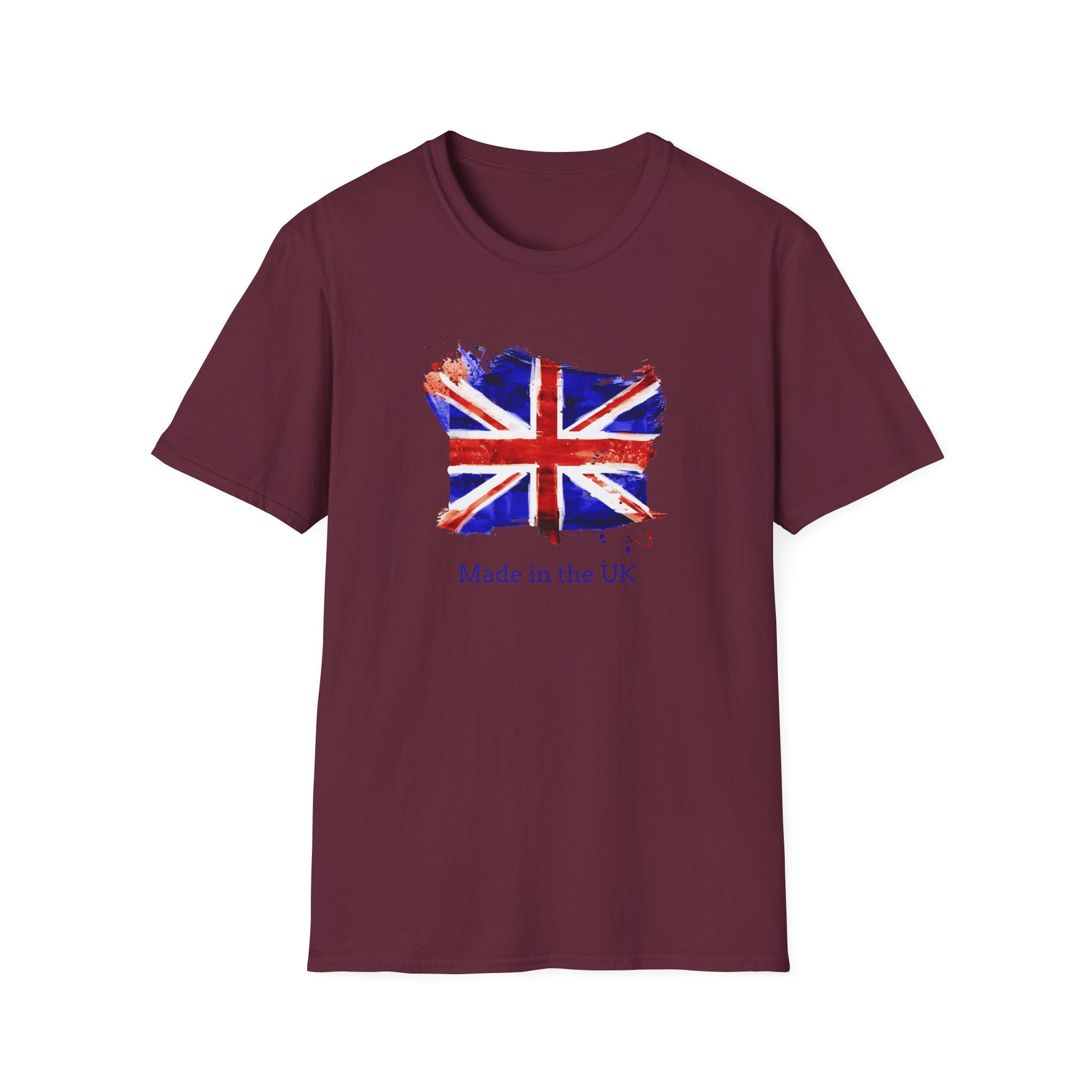 British Flag Watercolor T-Shirt – "Made in the UK" Pride Tee