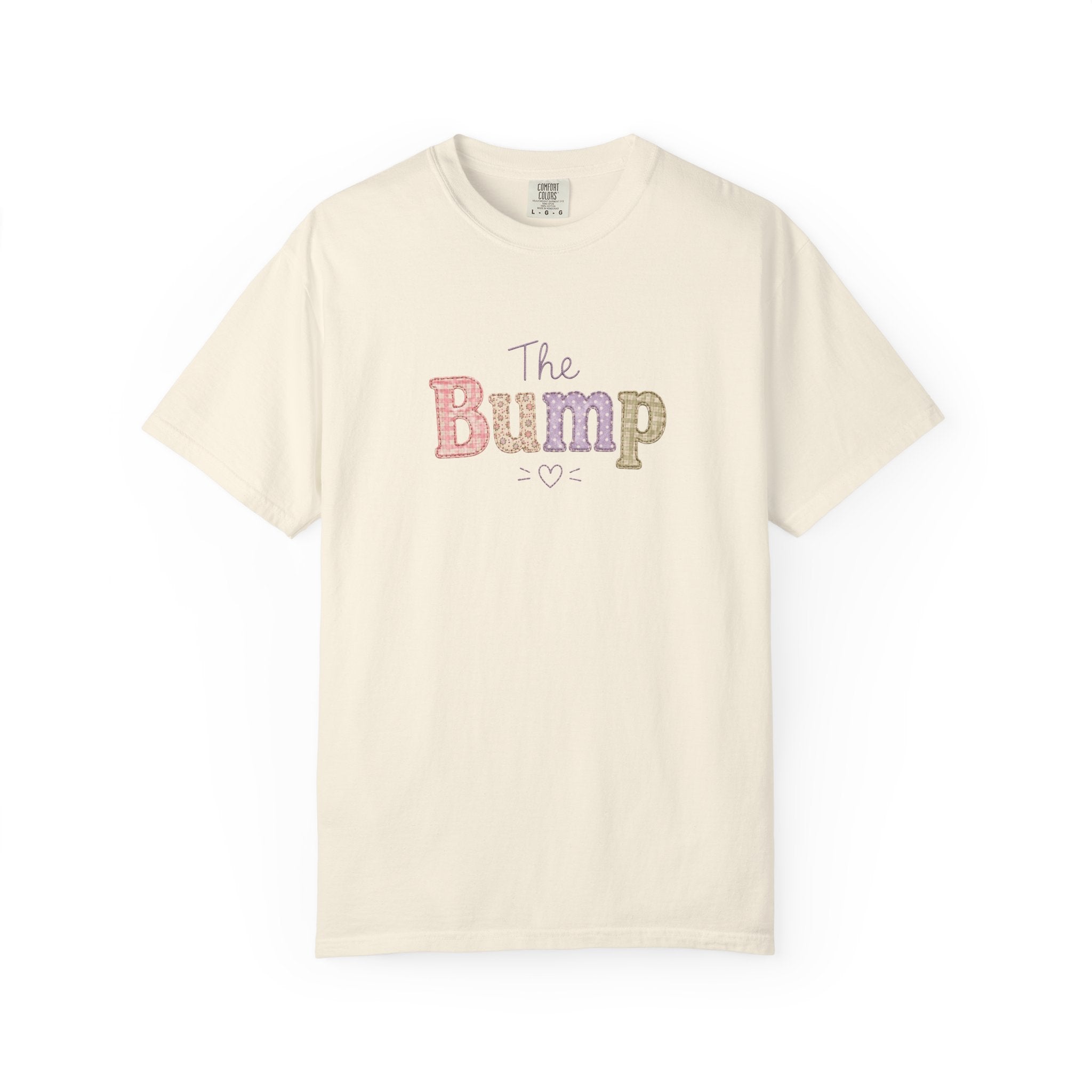 Maternity T-Shirt — 'The Bump' Pastel Vintage Graphic Tee