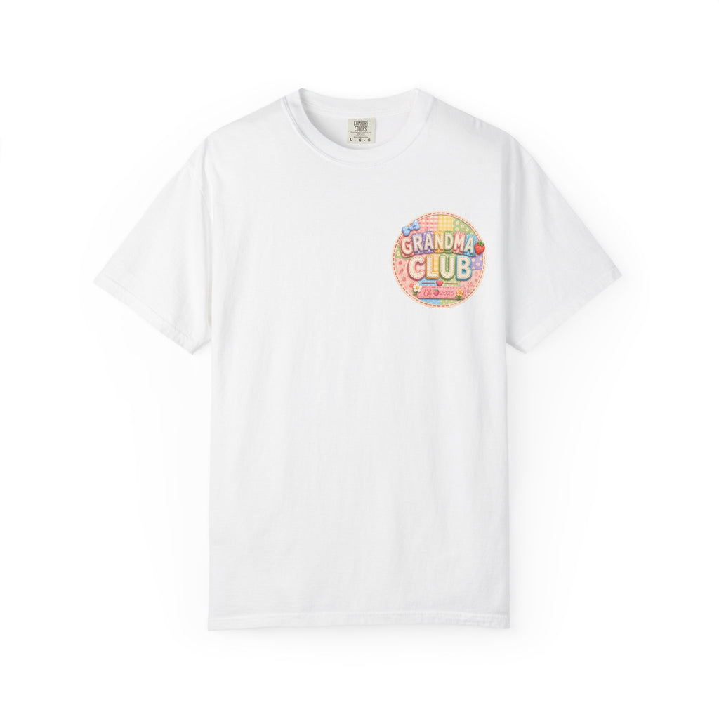 Grandma Club T-Shirt — Retro Floral Graphic