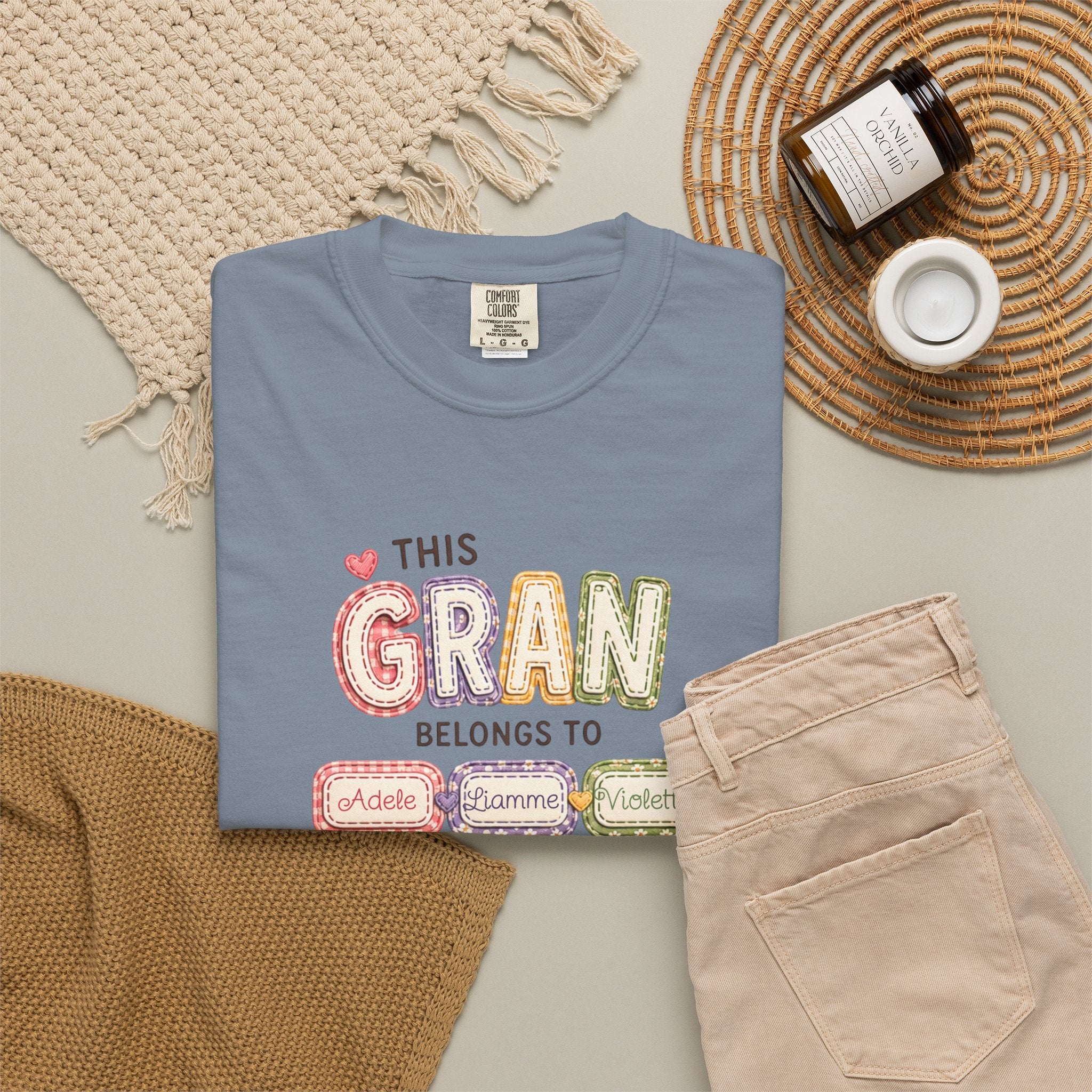 Gran Belongs To T-Shirt — Personalized "This Gran Belongs To" Family Names Tee
