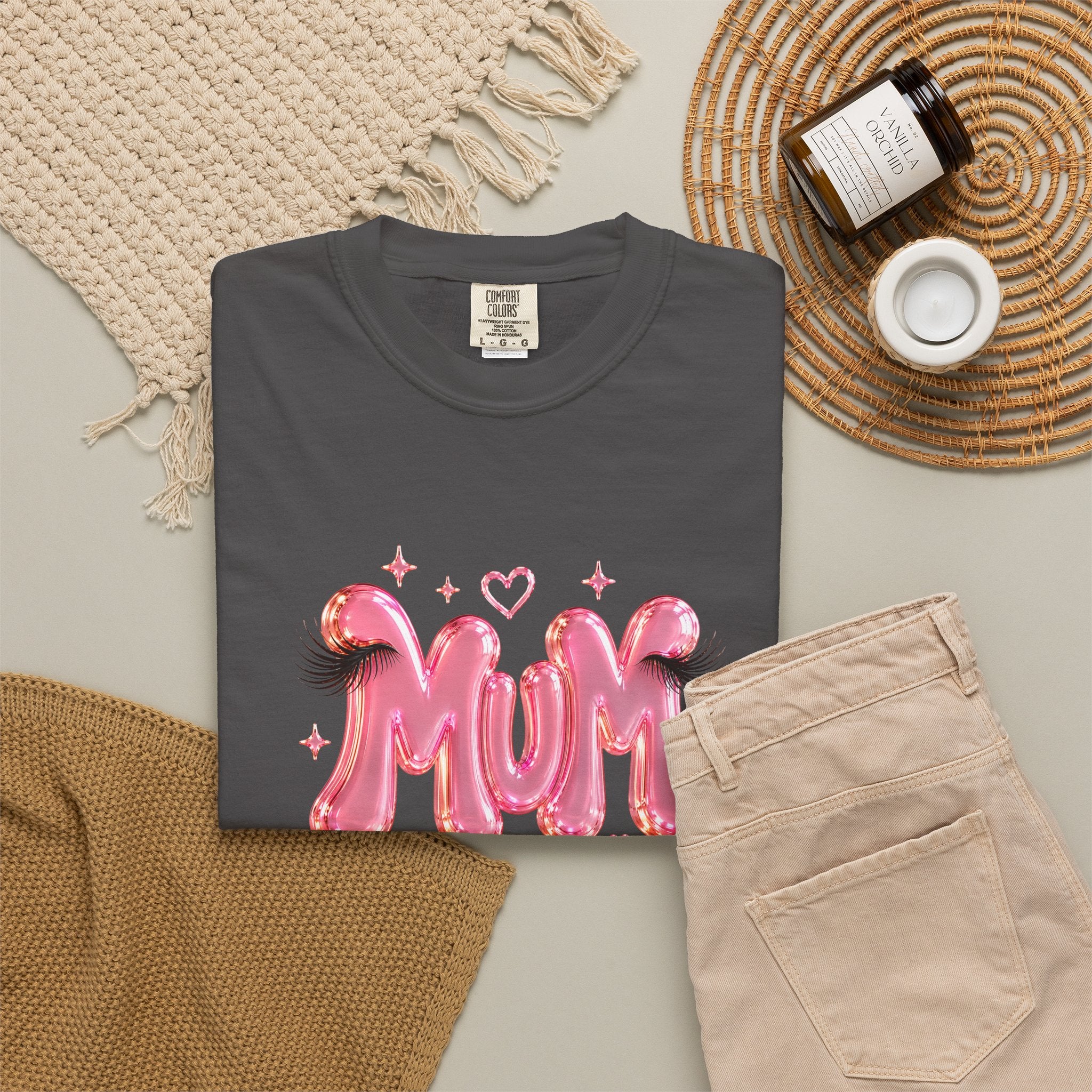 MUM Pink Balloon Eyelashes T-Shirt