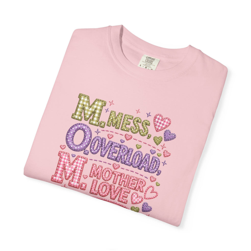 Mom Overload T-Shirt — "Mess, Overload, Mother Love" Cute Mom Graphic Tee