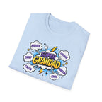 Super Grandad Comic-Style T‑Shirt — "Super Grandad" Graphic Tee, Father's Day & Grandparents Gift