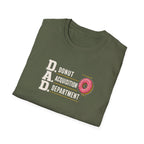 Donut Acquisition Department T-Shirt – D.A.D. Funny Dad Shirt for Donut Lovers